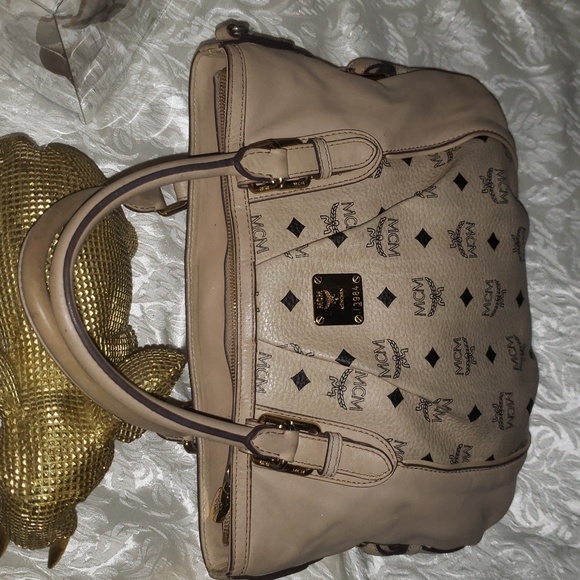 MCM Visetos Monogram Satchel Bag - Picture 4 of 17